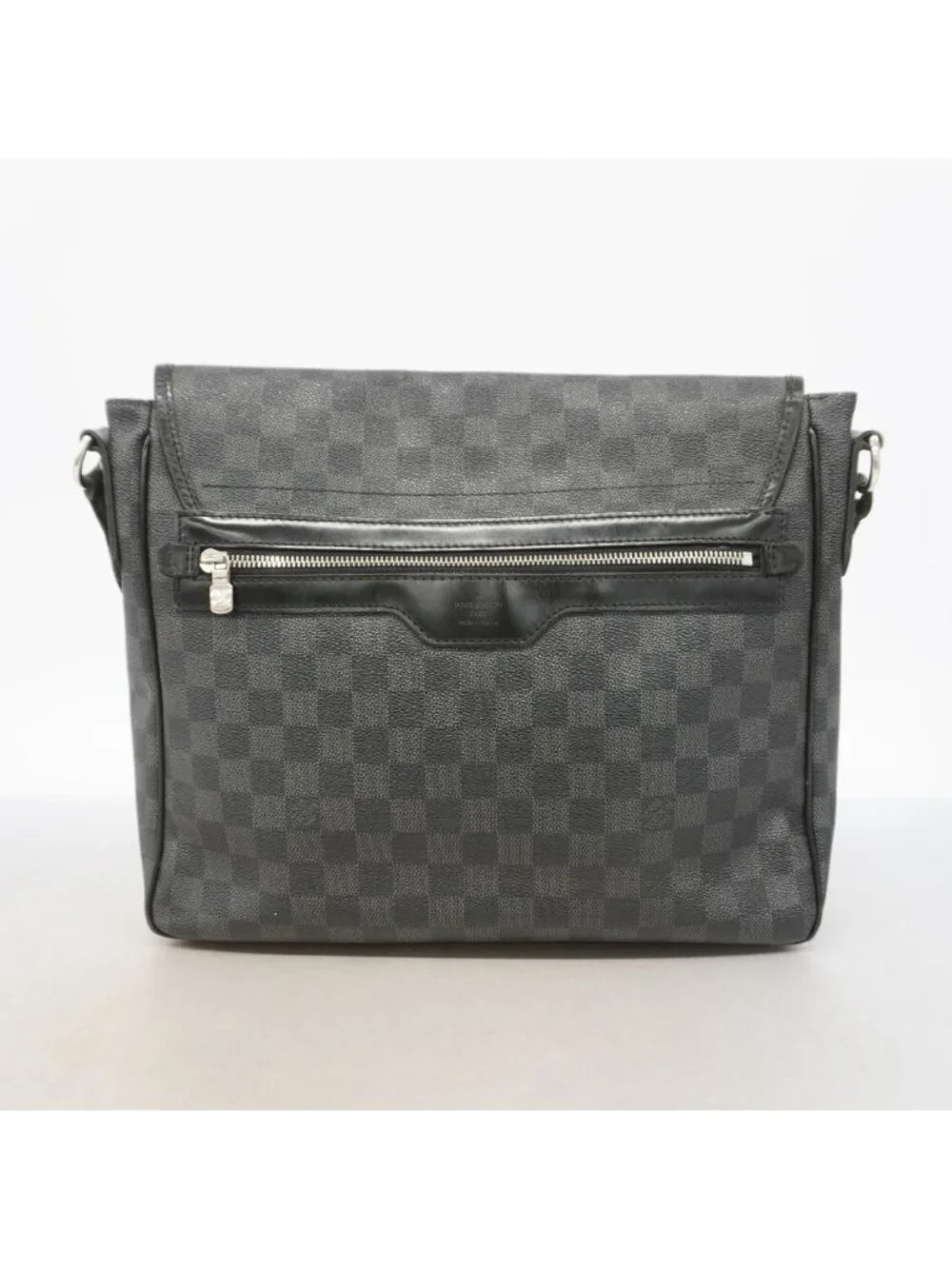 Louis Vuitton Shoulder Bag Damier Graphite Daniel MM Black Gray